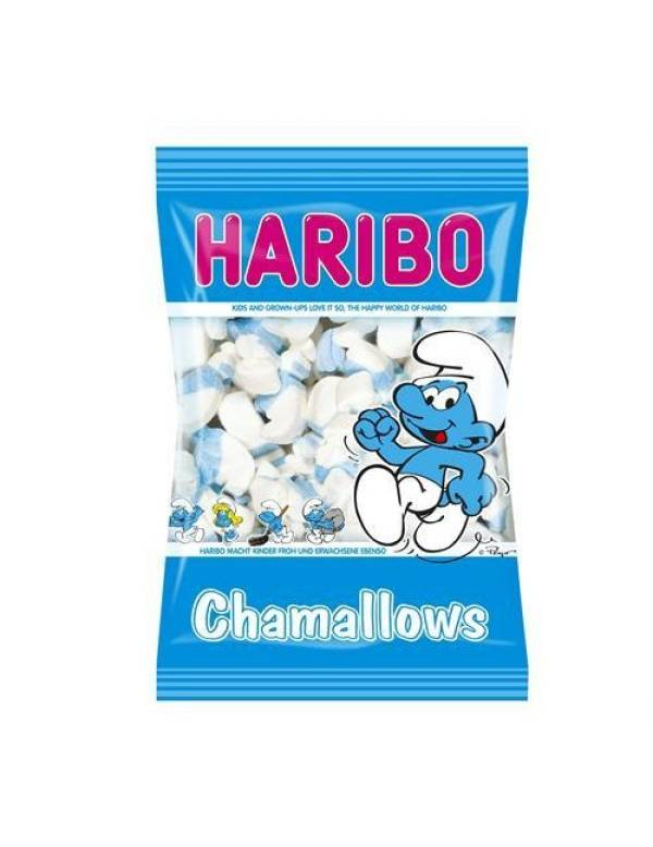 Sachet bonbons Chamallows Schtroumpf Haribo, décoration anniversaire et
