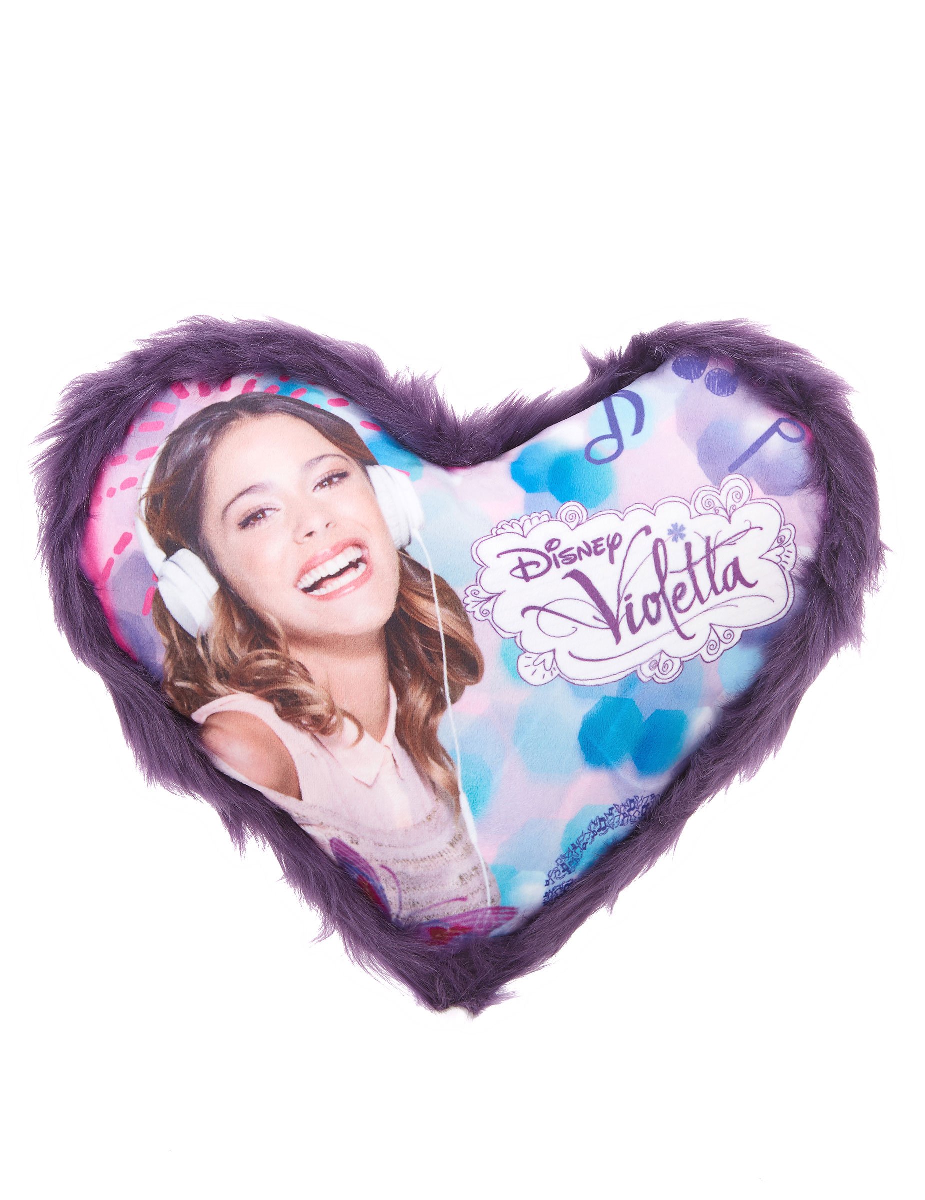 Coussin cœur Violetta™ 36 x 32 cm, décoration anniversaire et fêtes à ...