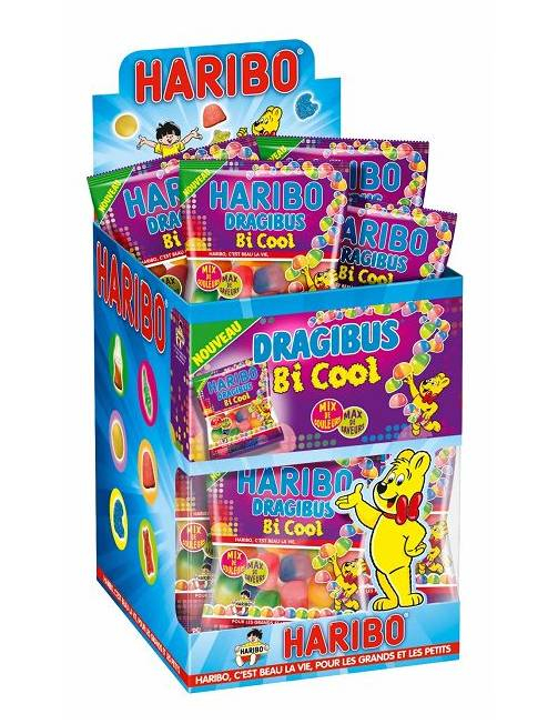 Mini sachet bonbons Haribo dragibus bi cool, décoration anniversaire et